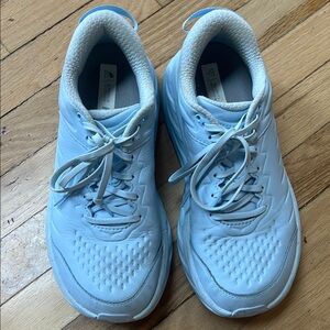 Amazing condition Hoka Bondi SR 10 D(wide) Women's Light Blue Athletic Shoes